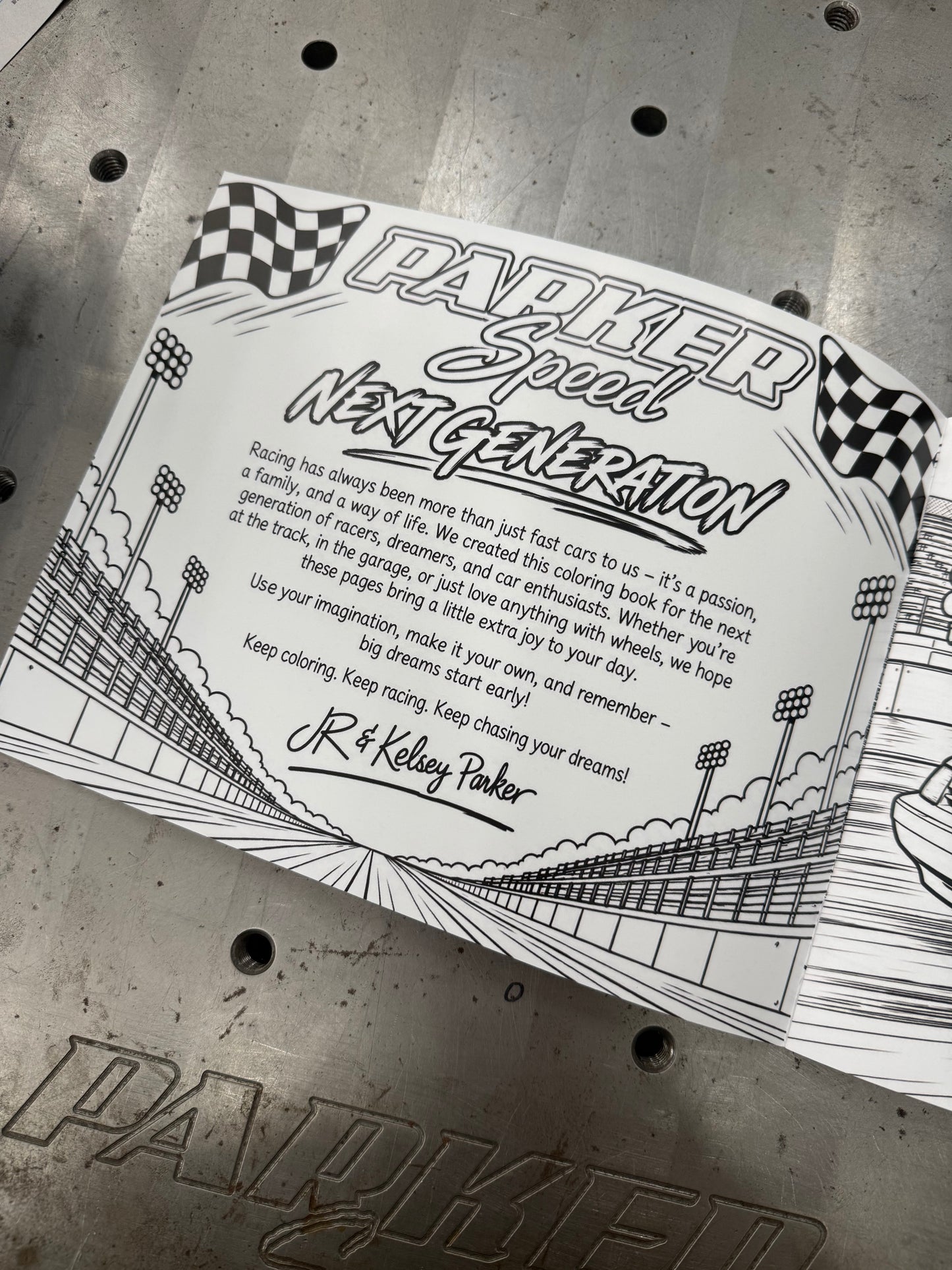 Parker Speed Coloring Book