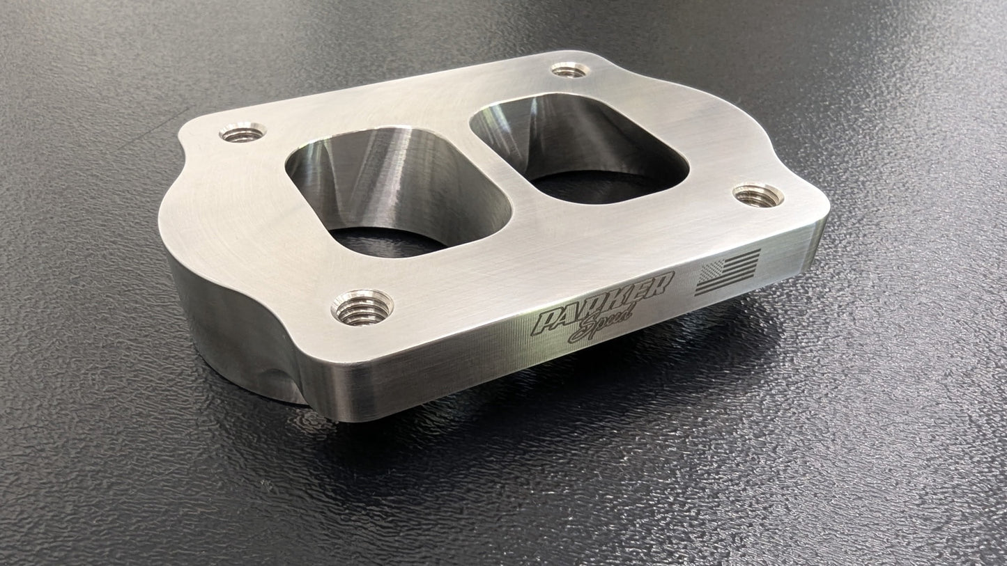 T4 Dual 2" Sch 40 Pipe Turbo Flange