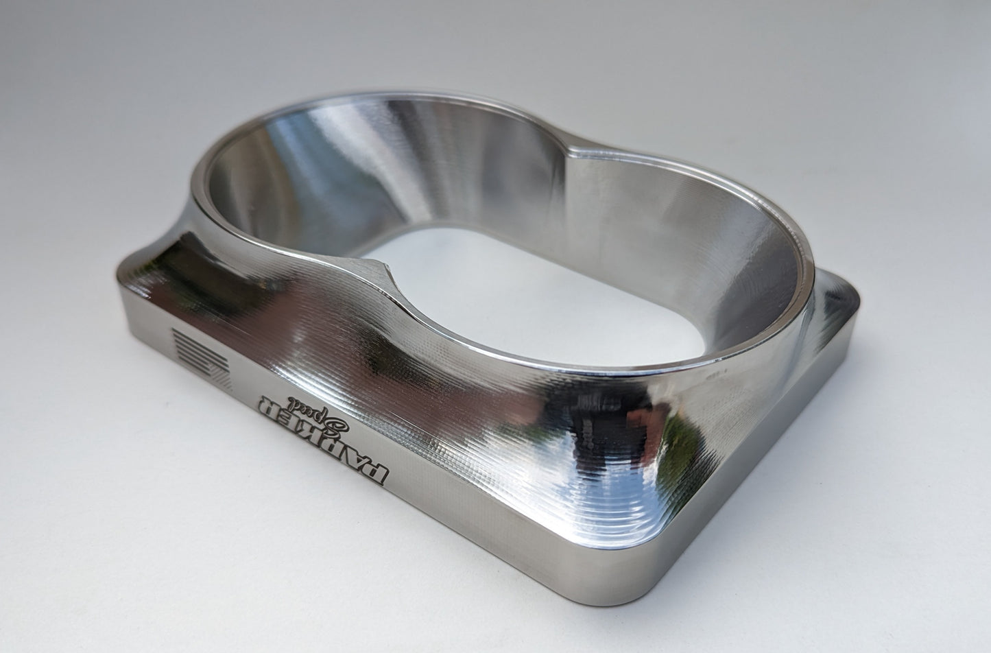 Parker Speed T7 dual 3.5 inch turbo flange with smooth transition to turbine housing