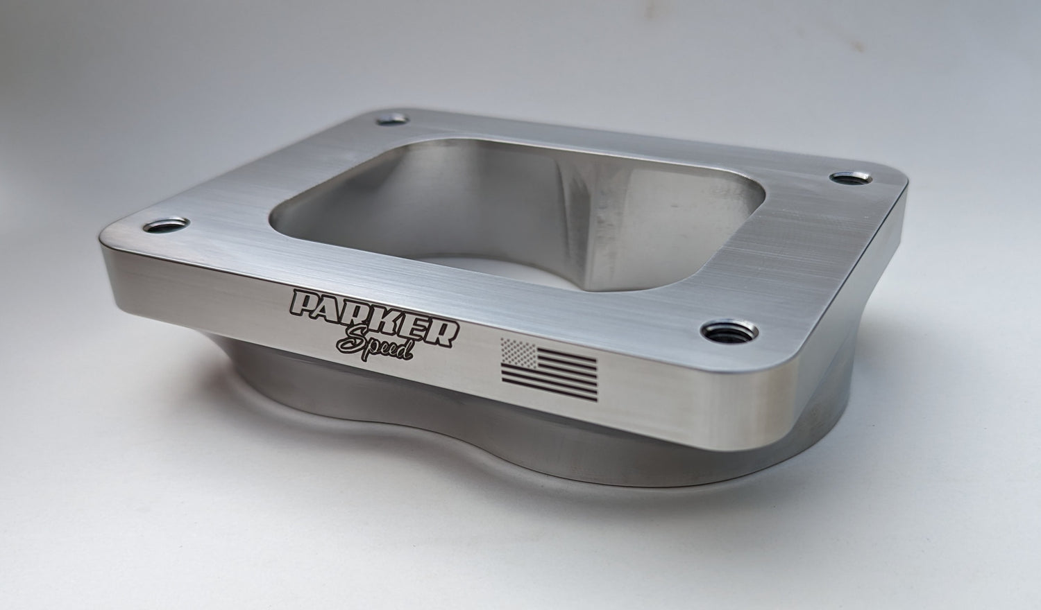 Parker Speed T7 Dual 3.5 inch tube open turbo flange made from 304 stainless steel