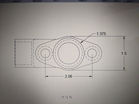 Large Frame Turbo Oil Drain Mount