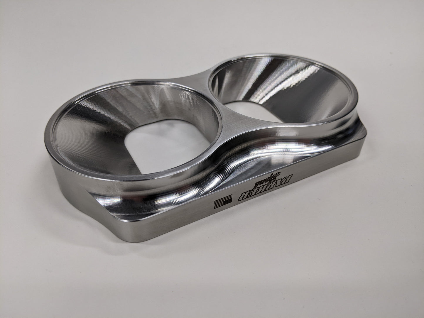 Parker Speed T6 Dual 3 inch divided turbo flange CNC machined from stainless steel