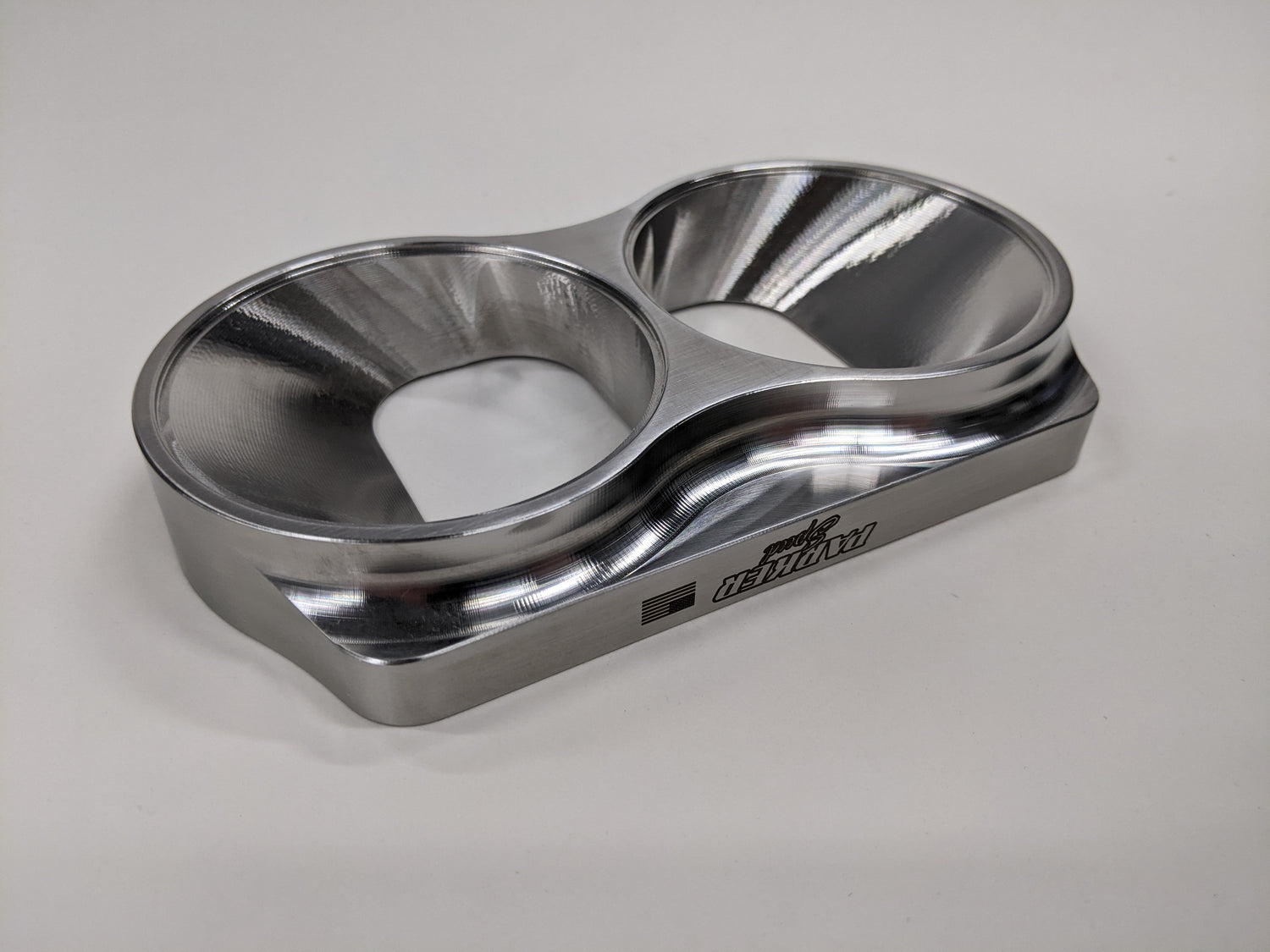Parker Speed T6 Dual 3 inch divided turbo flange CNC machined from stainless steel