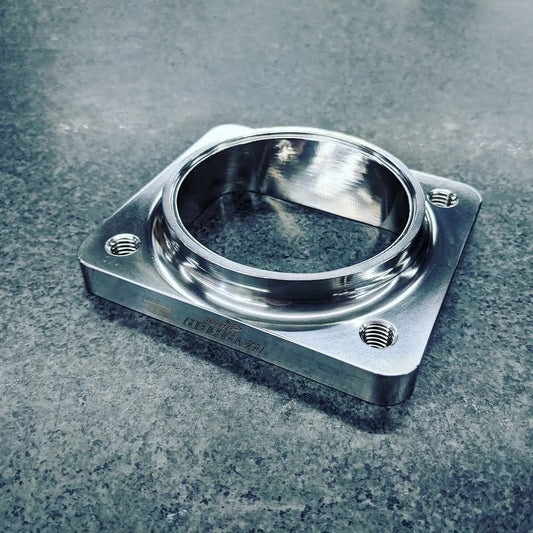 Parker Speed T4 Single 3 inch Tube Turbo Flange CNC machined from 304L stainless steel